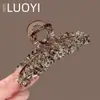 Pinza de Garra Grande de Cristal de Moda Nueva y Elegante para Mujer, Pinza de Tiburón Elegante para la Parte Trasera de la Cabeza, Accesorio Completo de Pinza para el Cabello