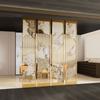 Divisória de Tela Yidu Sala de Estar Moderna Minimalista Restaurante Novo Chinoiserie Feito Sob Medida Entrada Hall Grade Vazada Bloqueio