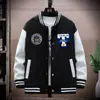 Terno de beisebol nacional primavera e outono, casaco masculino, solto, marca Tide, jaqueta de estudante, top, roupas de casal para meninos, tudo combinando