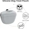 Bolsa de Silicona para Comida de Perro de Nuevo Producto Transfronterizo, Bolsa Portátil para Alimentación y Entrenamiento de Perros al Aire Libre, Bolsa para Comida de Perro