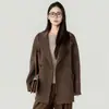 Abrigo de Lana de Doble Botonadura Doble Cara Estilo Old Money Otoño/Invierno 2026 para Mujer de Longitud Media con Solapa 100% Lana