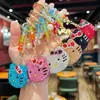 Popular Llavero del Gato Kt Incrustado de Diamantes Creativo Hecho a Mano con Cuentas de Cristal Colgante para Cadena de Teléfono DIY Exquisito Accesorio para Bolsos para Mujeres