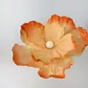 Flores de papel artesanais de outono, papoulas artificiais marrons gigantes, flores artificiais para decorações de casamento, enfeites para vitrines