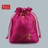 10YJGZ Bolsa de Seda Bordada con Cordón para Frutas de Esquina Redondeada Bolsa para Joyería Bolsa para Reliquias Culturales Bolsa de Nuez Bolsa para Cuentas de Oración Bolsa de Estilo Antiguo