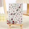 Arte de Uñas Estilo Japonés Rosa con Pegamento Chaqueta Acolchada Grande del Noreste Pegatina de Arte de Uñas con Flores Grandes de Campo Popular Explosión de Red Estilo Chino Año Nuevo