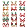 Gafas Navideñas Transfronterizas, Cornamentas de Reno, Accesorios de Decoración para Fiestas Navideñas, Gafas de Reno de Papá Noel