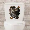 Va-M241 Gato Roto Mariposa Dormitorio Baño Inodoro Pegatina Decoración Pegatina Embellecedora Autoadhesivo Al Por Mayor Comercio Exterior