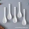 Directo de fábrica cuchara de cerámica blanca pura cuchara de cerámica blanca al por mayor cuchara de cerámica japonesa al por mayor