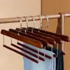 Percha de Madera Maciza Perchero Retro Hombro Ancho Perchero de Lujo Antideslizante Tienda de Ropa para el Hogar Hotel Secador sin Marcas