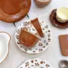Juego de Plato y Tazón de Cerámica con Esmalte Interior Vintage para Uso Doméstico, Tazones de Arroz y Tazones de Sopa de Alto Valor Estético, Juego de Vajilla, Estilo Ligero de Lujo Ins