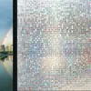 Película electrostática de colores para ventanas para uso doméstico, pegatinas opacas para ventanas para dormitorios y salas de estar, película de privacidad engrosada que permite el paso de la luz