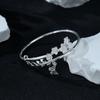 Pulsera de plata pura 9999 de ley original para mujer hoja de ciruelo mariposa pulsera de plata nicho sólida pulsera de lujo ligero regalo