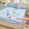 Funda de colchón impermeable a prueba de orina, funda de cama de una sola pieza, protector de colchón resistente a la suciedad, funda de colchón antideslizante de cobertura completa, adecuada para todas las estaciones