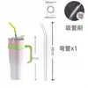Pajilla de vidrio transparente resistente al calor de 30 cm, adecuada para vasos térmicos Stanley, de grado alimenticio, flexible y recta, para mujeres embarazadas