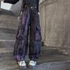 Calça Cargo Nova Estilo Primavera e Outono 2026 para Meninas, Calça Casual Tie-Dye na Moda e Tendência para Crianças Maiores, Calça Cool de Pernas Largas