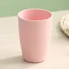 Juego de Tazas de Agua Portátiles de Paja de Trigo para Uso Doméstico en la Sala de Estar, Taza de Plástico Simple Creativa, Taza de Leche Anticaída