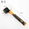 Martillo de goma con mango de plástico blanco y negro para baldosas de suelo, martillo de goma con mango de plástico, venta al por mayor de fábrica