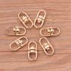2 cores 8 * 18mm DIY acessórios de liga Oval conector colar pulseira bagagem jóias conector