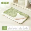 Manta para pet, estilo coreano e japonês, cor sólida, manta quente para gatos, flanela espessa, cama para cachorro, tapete de dormir para cachorro, suprimentos para pet