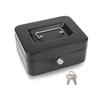 Caja de Efectivo Metálica Portátil Multitamaño con Cerradura Mini Tamaño con Caja de Almacenamiento de Llaves Caja de Efectivo Tanque de Ahorro para Almacenamiento en Casa