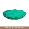 Plato para huesos de PET transfronterizo vajilla de lujo ligero plato transparente para huesos sala de estar doméstica juego de plato para postre y fruta