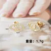 Luochen Estilo Europeo y Americano Transfronterizo Más Vendidos Aretes de Diamante Ojo del Diablo Lujo Accesible Gama Alta Nicho Exquisitos Aretes Aretes