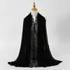 Bufanda de Rayón de Moda para Mujer de Comercio Exterior, Primavera y Otoño, con Ribete de Encaje, Versátil, Delgada, Cómoda, Transpirable, Chal de Viaje, Bufanda Larga