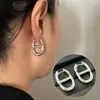 Pendientes de Flor de Línea Simple para Mujer, Estilo Fresco, Elegantes y Versátiles, Nuevos Aretes y Pendientes de Moda