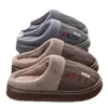 Pantuflas de algodón para hombre de talla grande para otoño e invierno 2026 nuevo modelo interior para el hogar cálidas de felpa antideslizantes de algodón para que los hombres las usen afuera