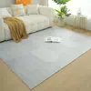 Alfombra Minimalista Italiana de Lujo Ligero Líneas Alfombrilla Lisa para Sala de Estar Estilo Wabi-Sabi Alfombra para Sofá Mesa de Café Alfombra para Dormitorio Mesita de Noche