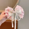 Pinza para el Cabello Dulce con Lazo para Niñas Encaje Perla Mini Pinza de Pato Estilo Princesa de Alto Valor Pinza para el Cabello Adorno para la Cabeza