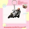 Decoración Colgante Creativa de Acrílico para Motociclista Transfronteriza Accesorios para Coche Decoración de Interior Colgante Disponible en 11 Colores