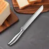 Cuchillo para pan al por mayor de fábrica, cortador de sándwiches, rebanador de pasteles, cuchillo para bagels y tostadas sin migas, cuchillo de sierra para repostería