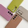 Funda de Silicona Líquida Adecuada para Samsung S26Ultra S24U Color Sólido Simple S25 Funda Protectora Anticaídas S23+ Mayoreo
