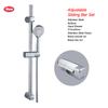Conjunto de Chuveiro com Barra Ajustável Simples Xiamen ABS Cromado Assento Fixo Conjunto Deslizante Suporte Ajustável Bocal Conjunto de Chuveiro
