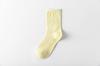 Calcetines de Algodón para Mujer Color Caramelo Cálidos Engrosados Color Sólido de Media Caña Calcetines para el Hogar Antideslizantes