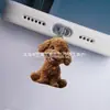 Tipo Transfronteiriço Pingente Acrílico Cachorrinho Fofo Divertido Plug de Poeira para Celular Outro Design Enfeites Penduráveis C Maçã Hongyao