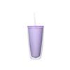Vaso para Beber con Popote, Sencillo Estudiante Chica Portátil Transfronterizo Amazon Vaso de Popote de Plástico de Gran Capacidad