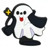 Série Fantasma de Halloween Caneta com Contas Patch Espesso Dupla Face Cola Macia de PVC Contas Queimadas Corrente de Celular DIY Acessórios Perfurados