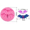 Molde de Silicone Temático de Halloween para Fudge, Chocolate, Mini Estrela e Lua, Aranha, Argila para Artesanato de Açúcar, Decoração de Bolo DIY