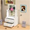 Espejo de Maquillaje Espejo Portátil Chica Ciber Popular Escritorio Espejo de Tocador Dormitorio de Estudiantes Tocador Espejo Simple con Caja de Almacenamiento