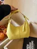Bolsa feminina transfronteiriça 2026 nova versátil de palha, bolsa de ombro, bolsa de bolinho, bolsa de ombro moderna e elegante para o dia a dia