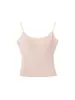 Baisiwang 2026 Otoño Temprano Nueva Camisola de Proteína de Seda para Mujer, No Necesita Sujetador, Top Interior de Tirante Delgado