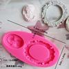 Avatar de Beleza Moldura Retrô Molde de Silicone Decoração de Bolo Molde de Chocolate DIY Difusor Fragrância Marca Molde de Gesso