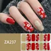 ZA branco cozimento-livre unha adesivo completo à prova d' água nail art patch sentido avançado simples vento unha polonês cola atacado