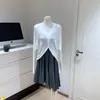 Manga Murciélago Cuello Capa Primavera Ligero Tejido Simple Manga Larga Cárdigan Fábrica de Origen Algodón Con Etiqueta Estilo con Correa en el Hombro