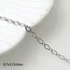 Corrente Fina em O de 2mm 3mm, Cor Conservada e Ecológica Corrente Solta, Corrente de Extensão para Cauda, Corrente Fina Artesanal para DIY