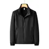 Chaqueta ligera personalizada para hombres y mujeres, cortavientos de primavera y otoño, resistente a las manchas, a prueba de salpicaduras, chaqueta de cuello alto, abrigo casual para exteriores
