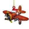 Camión de decoración de árbol de Navidad barco de vapor excavadora camión de bomberos jeep colgante regalo de fiesta de Navidad