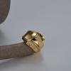 J1153 Anillo de plata de ley S925 con textura irregular, estilo coreano, simple, estilo frío, abierto para mujer